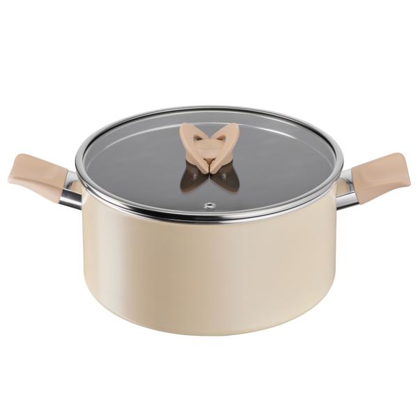 Tefal Cookware Blossom Stewpot 24cm w/lid (Beige)