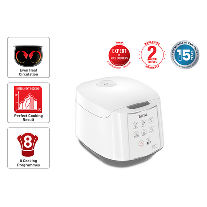 Tefal Easy Rice Fuzzy Logic Rice Cooker 1.8L RK7321 (10 Cups)