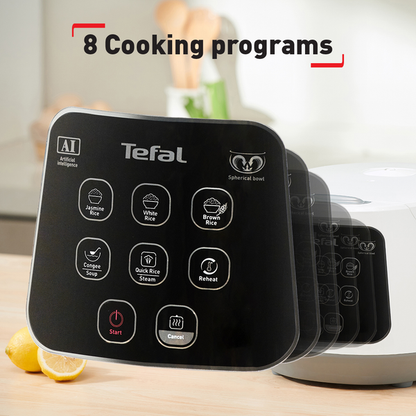 Tefal Easy Rice Compact Fuzzy Logic Rice Cooker 1.0L RK7301 (5.5 Cups)