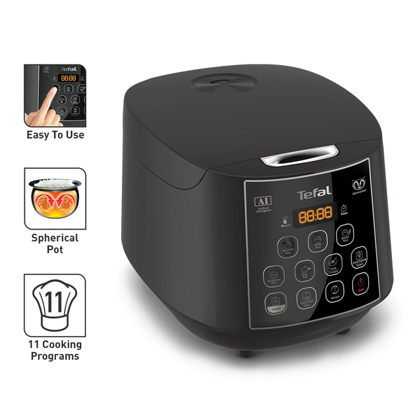 Tefal Easy Rice Fuzzy Plus Logic Rice Cooker 1.8L RK736B (10 cups)