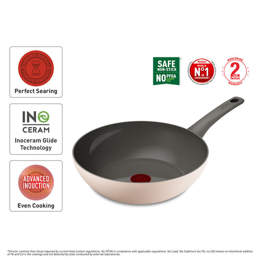 Tefal Revive Ceramic Wokpan 28cm